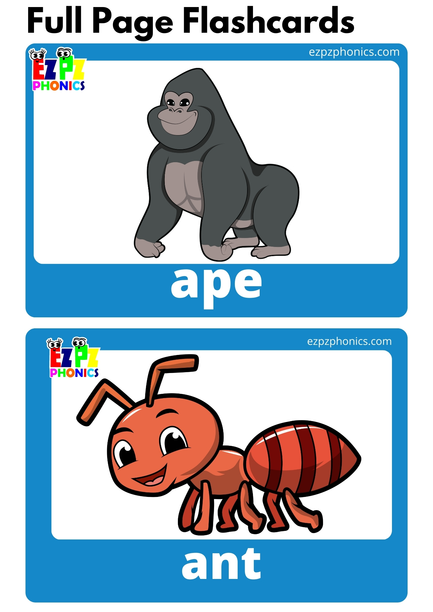 A Beginning Sounds Flashcards With Words Phonics Letter Sounds Flashcards Free PDF Download or View Online for Kindergarten and ESL Students